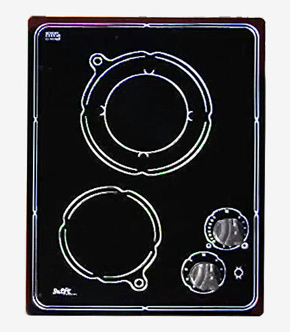 Swift Canada 2 Burner Electric Cooktop 15" Ceramic Surface Black Made In Canada CER400C240