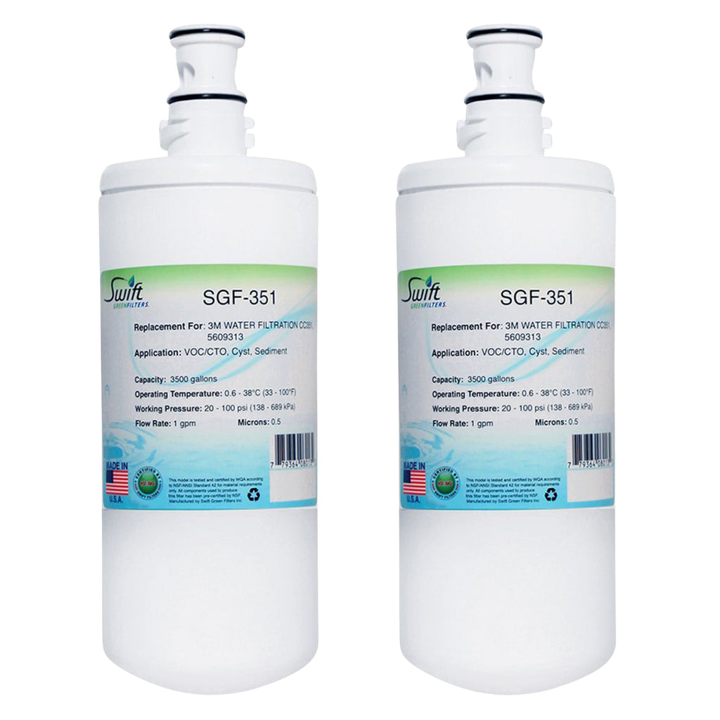 SGF-351 Compatible Coffee and Hot Tea Water Filter for 3M CC351