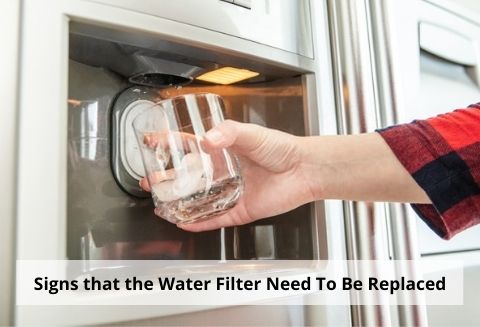 How often should you change the water filter in a refrigerator?