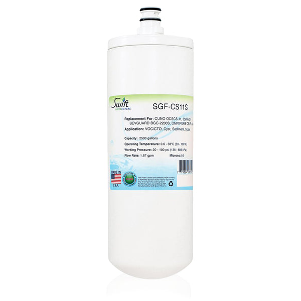 Swift Green Filters SGF-CS11S Compatible Commercial Water Filter for OCSCS-11, 55895-01, BGC-2200S, CELF-1M-P, AP517, 55600-001.