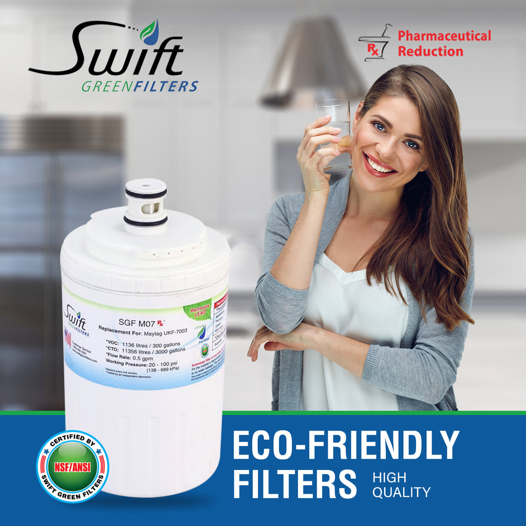 Swift Green Filter SGF-M07 Rx Pharmaceutical Removal Refrigerator Water Filter