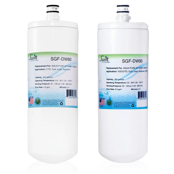 SGF-DW80 & SGF-DW90 (set of 2) Compatible Filter for AQUA-PURE AP-DW80