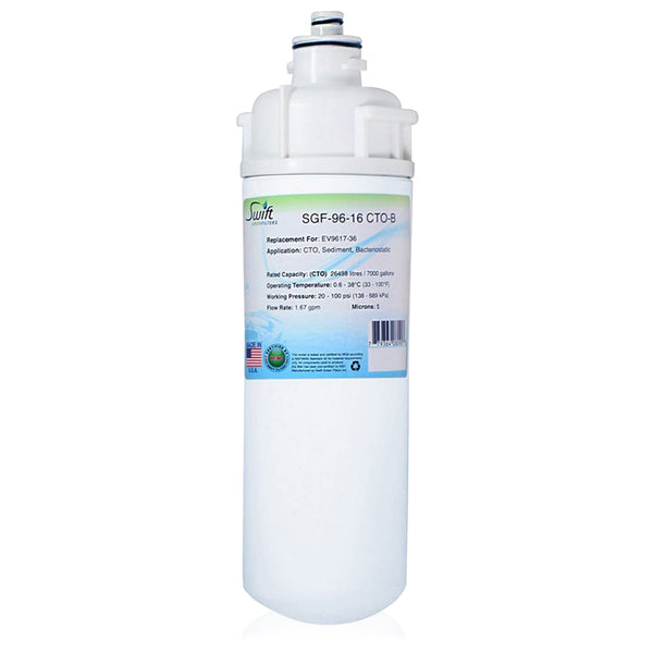 Swift Green Filters SGF-96-16 CTO-B Compatible Commercial Water Filter Replacement Cartridge for 4CB5-K, EV9617-36.