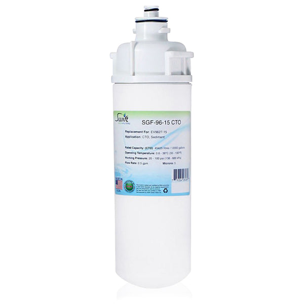 Swift Green Filters SGF-96-15 CTO Compatible Commercial Water Filter Replacement Cartridge for MRS-600HE, EV9627-15.