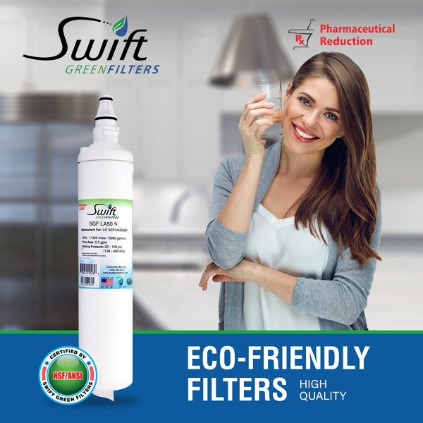 Swift Green Filter SGF-LA50 Rx Pharmaceutical Removal Refrigerator Water Filter