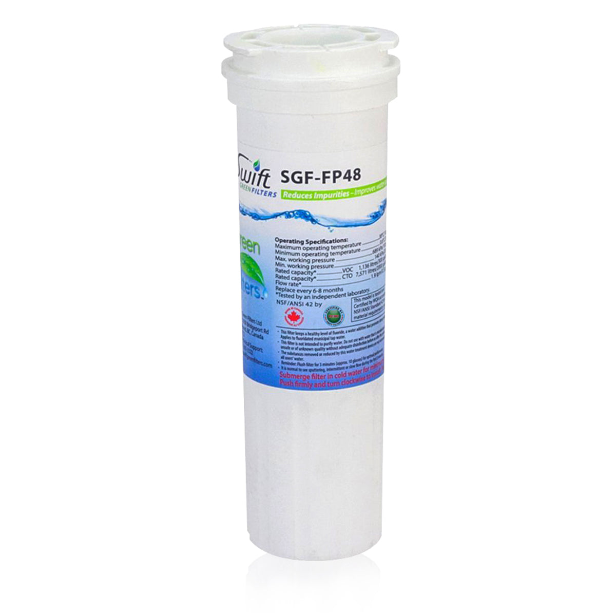 Swift Green Filter SGF-FP48 VOC Removal Refrigerator Water Filter