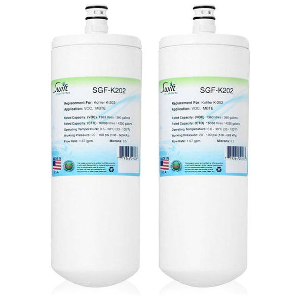 Replacement for Kohler K-202 Water Filter by Swift Green Filters SGF-K202