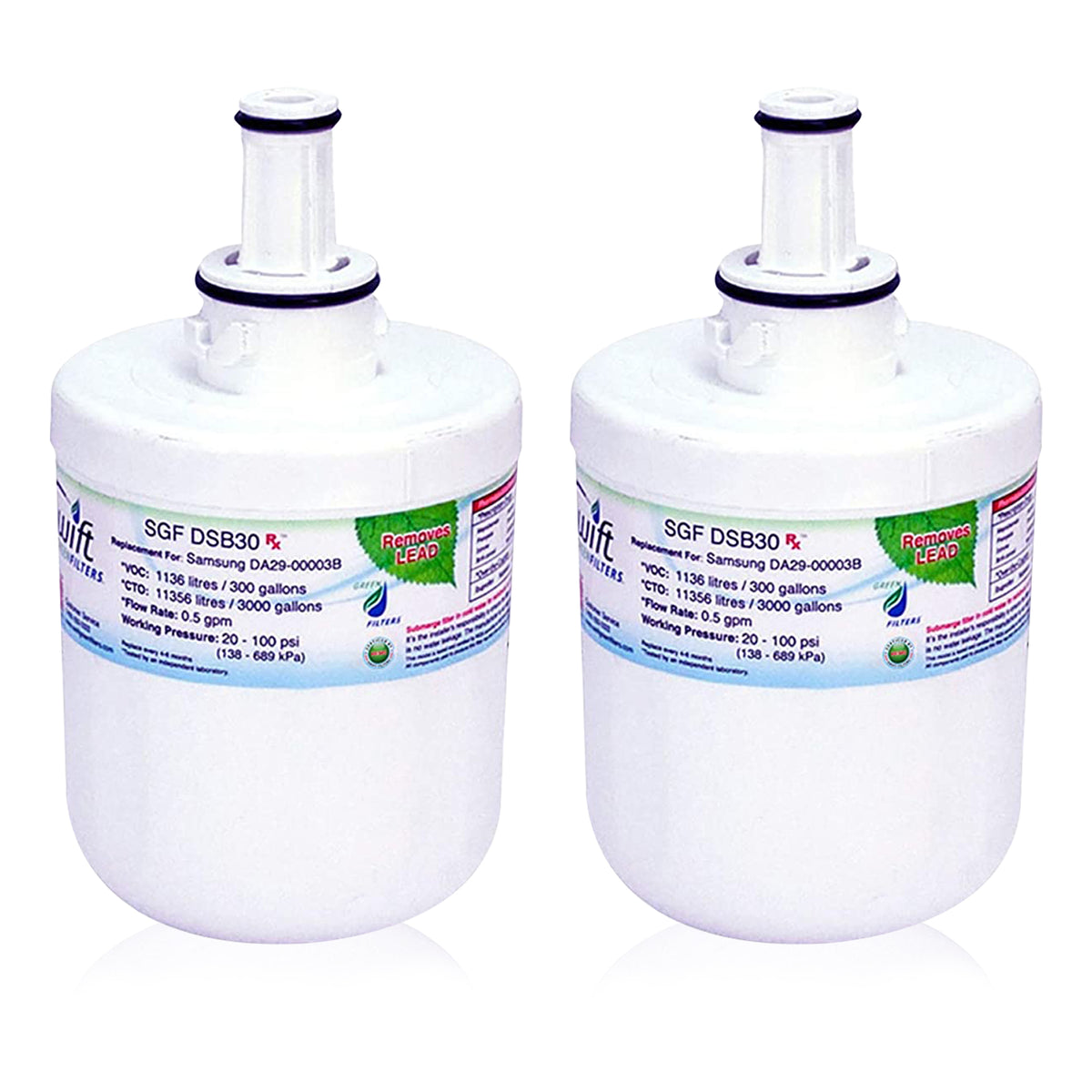 Swift Green Filter SGF-DSB30 Rx Pharmaceutical Removal Refrigerator Water Filter