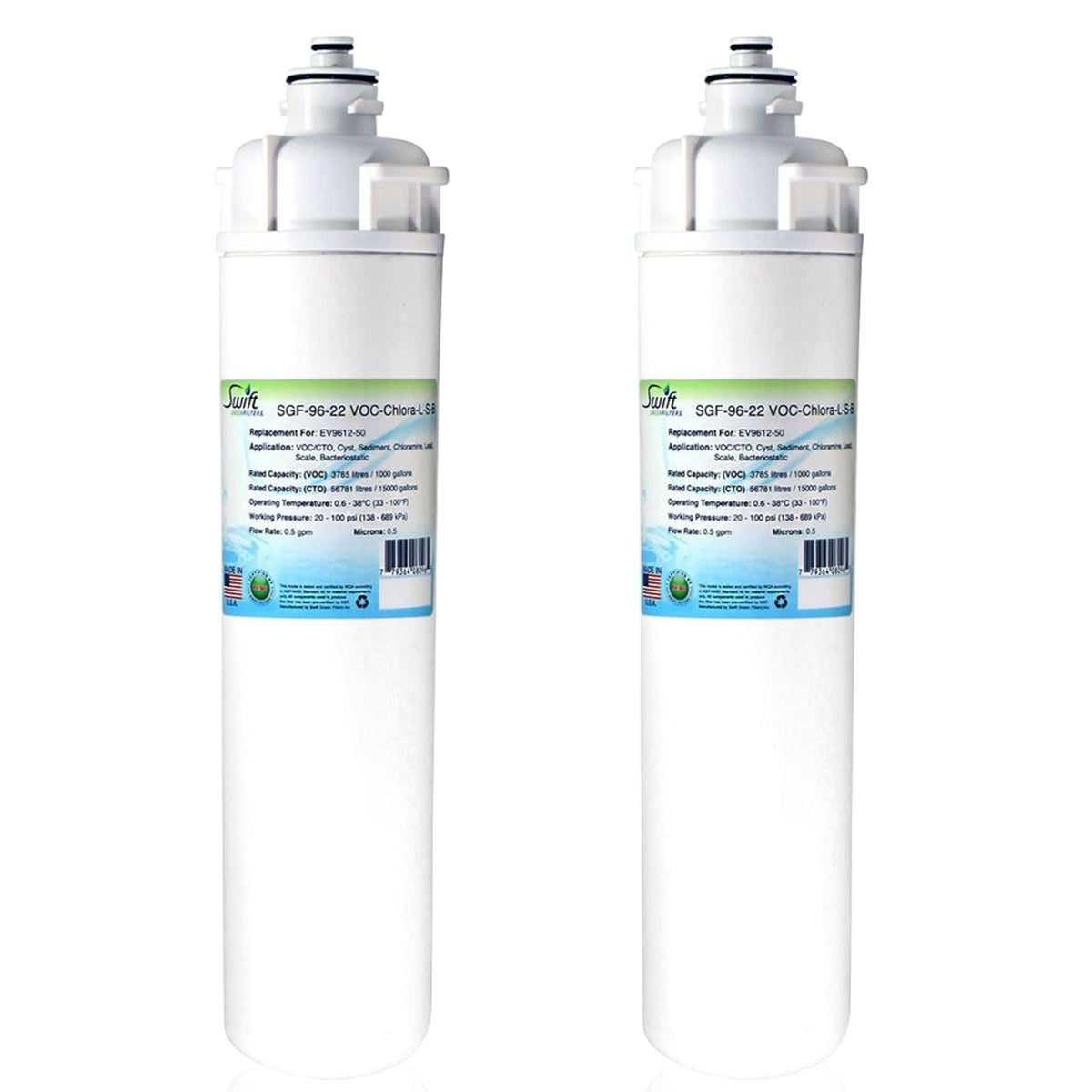 SGF-96-22 VOC-Chlora-L-S-B Compatible Food Service Filter for Everpure EV9612-50