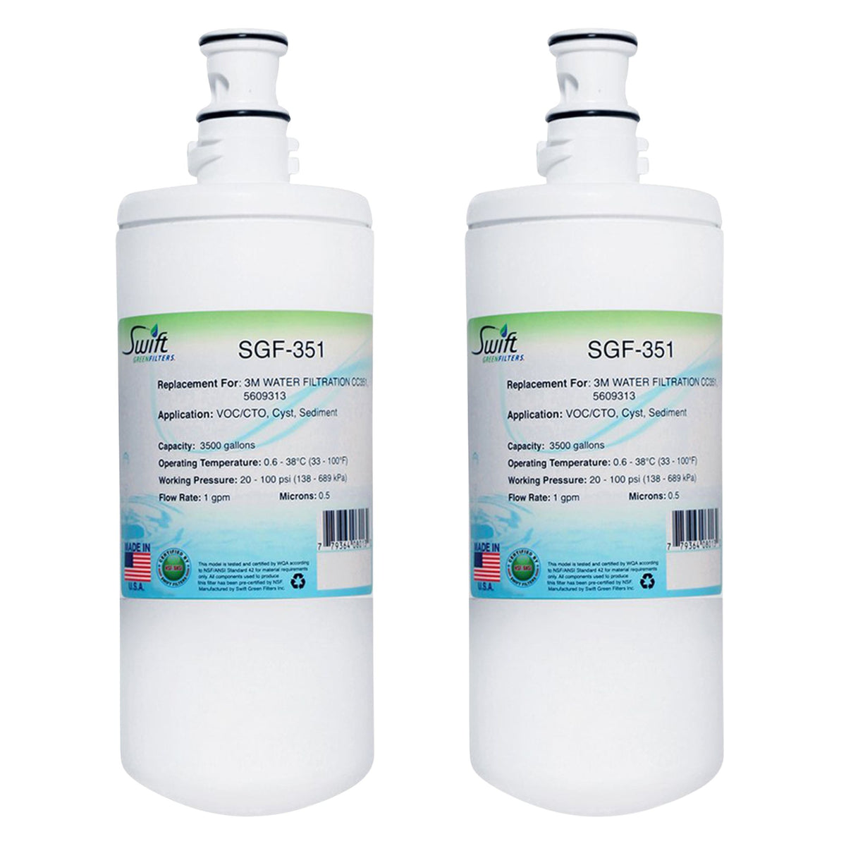 SGF-351 Compatible Coffee and Hot Tea Water Filter for 3M CC351