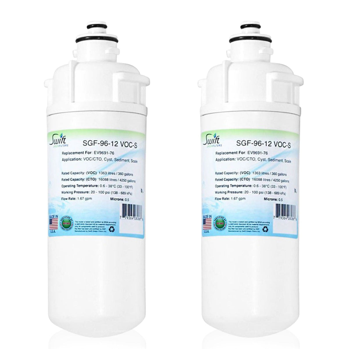 SGF-96-12 VOC-S Compatible Office Filter for Everpure EV9691-76