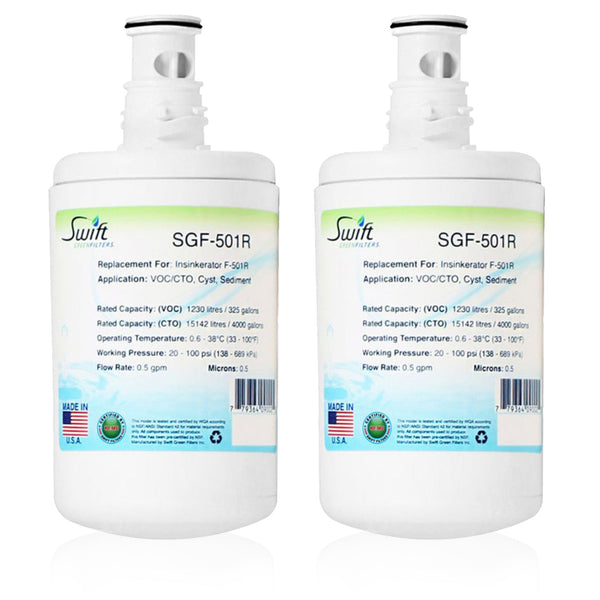 SGF-501R Compatible Under Sink  Water Filter for Insinkerator F-501R