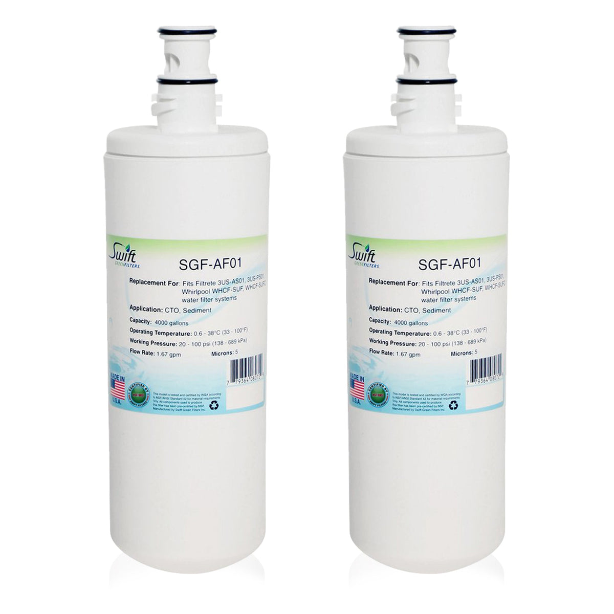 SGF-AF01 Compatible Under Sink  Water Filter for 3M 3US-AF01