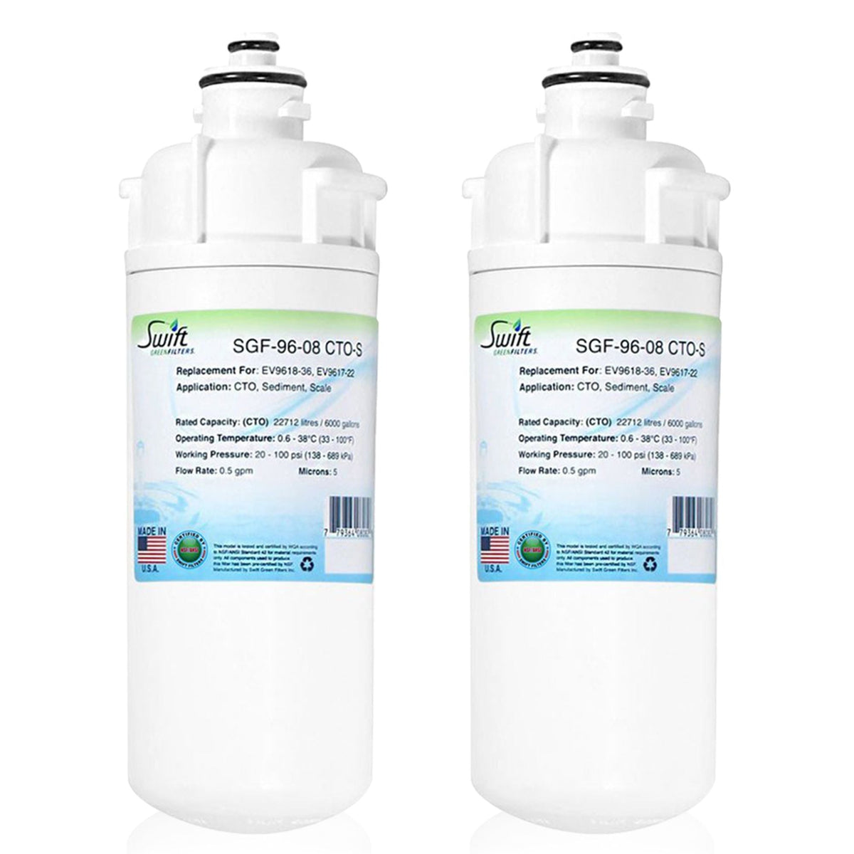 SGF-96-08 CTO-S Compatible Office Filter for Everpure EV9618-36