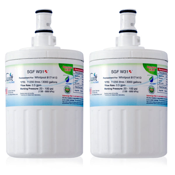 Swift Green Filter SGF-W31 Rx Pharmaceutical Removal Refrigerator Water Filter