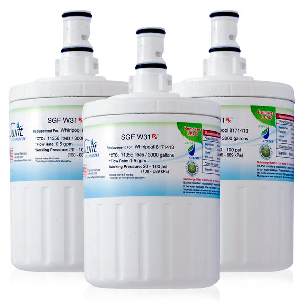 Swift Green Filter SGF-W31 Rx Pharmaceutical Removal Refrigerator Water Filter