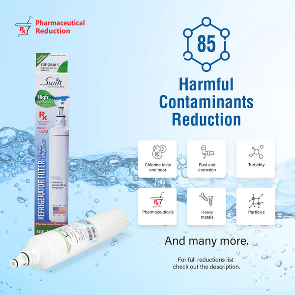 Swift Green Filter SGF-ZS48 Rx Pharmaceutical Removal Refrigerator Water Filter