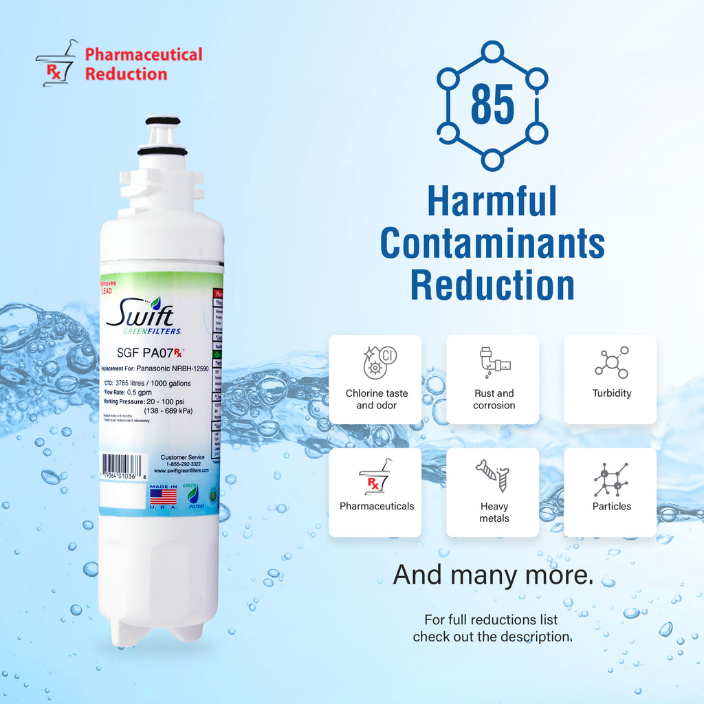Swift Green Filter SGF-PA07 Rx Pharmaceutical Removal Refrigerator Water Filter