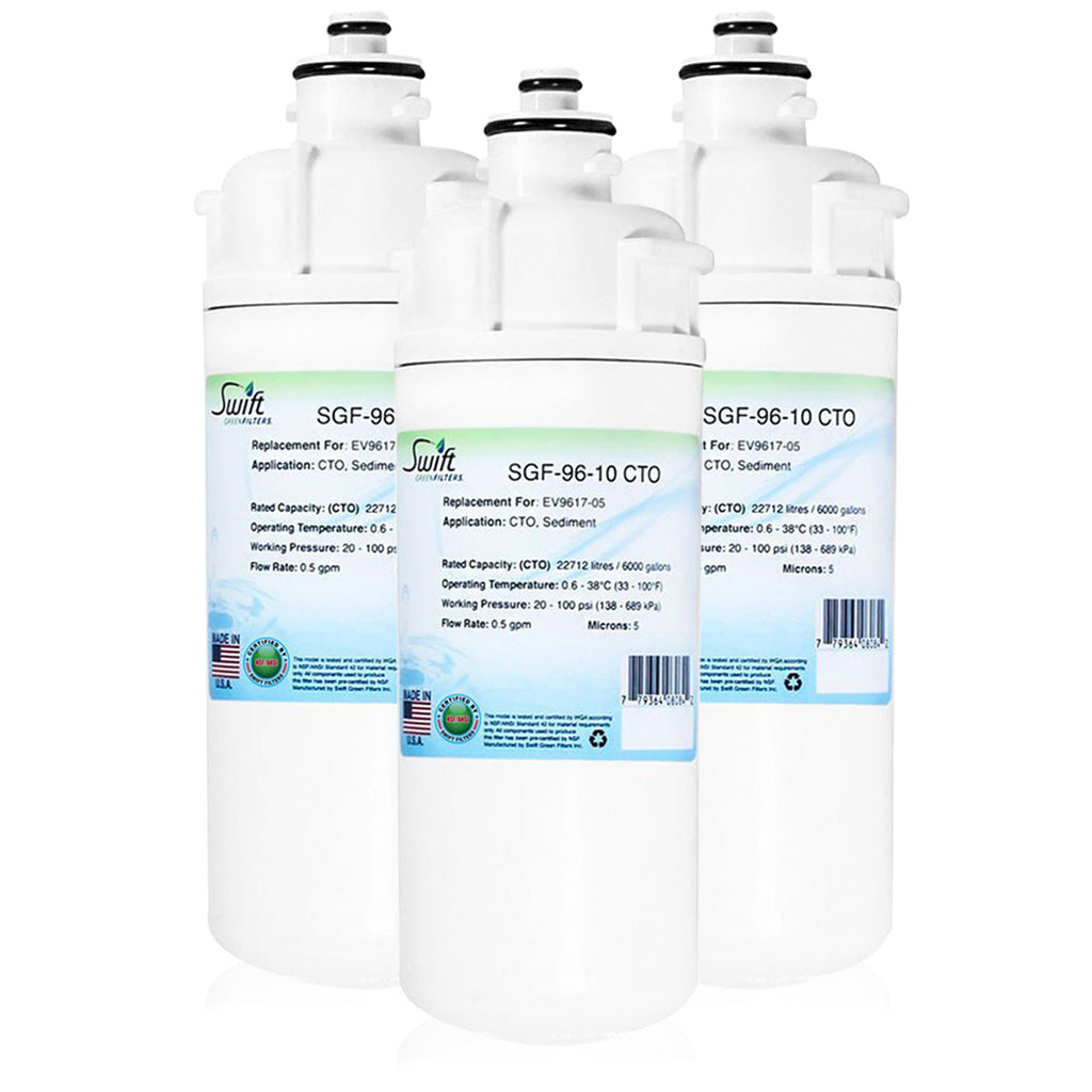 Swift Green Filters SGF-96-10 CTO Compatible Commercial Water Filter Replacement Cartridge for 2CB5, AC, 2CB5-K, 2FC, EV9601-12,EV9617-06 EV9617-05, EV9691-56, EV9691-66.