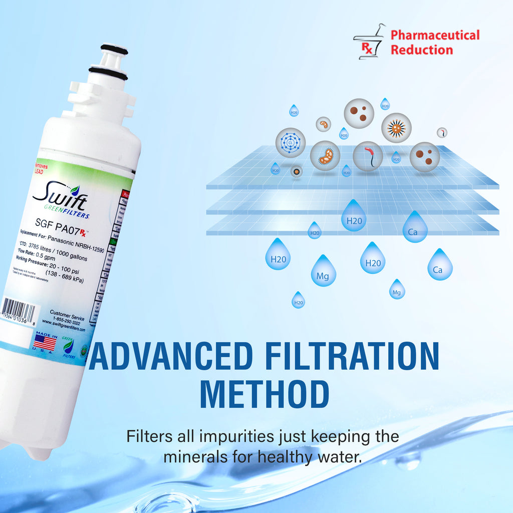 Swift Green Filter SGF-PA07 Rx Pharmaceutical Removal Refrigerator Water Filter