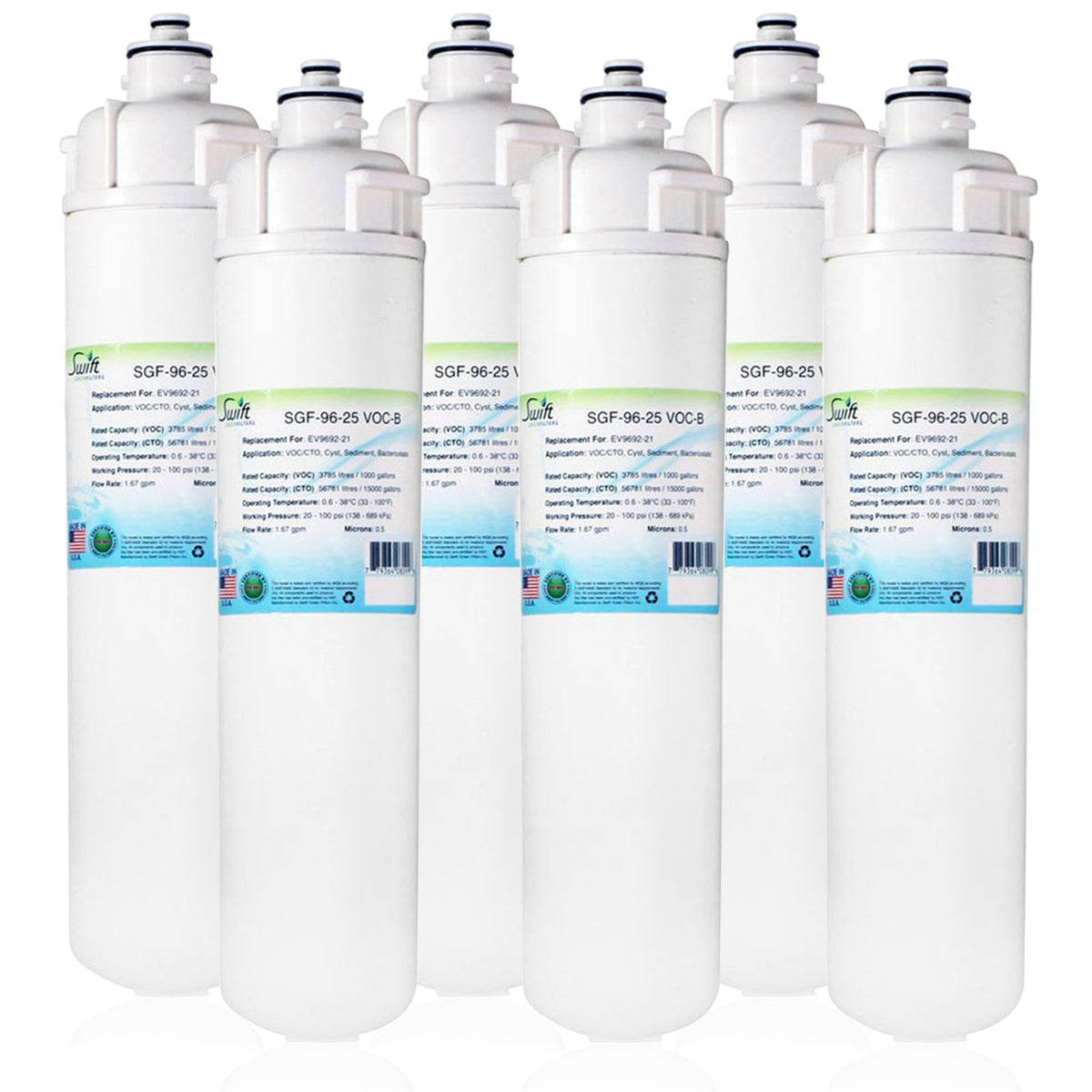 Replacement for Everpure EV9692-21 Filter by Swift Green Filters SGF-96-25 VOC-B
