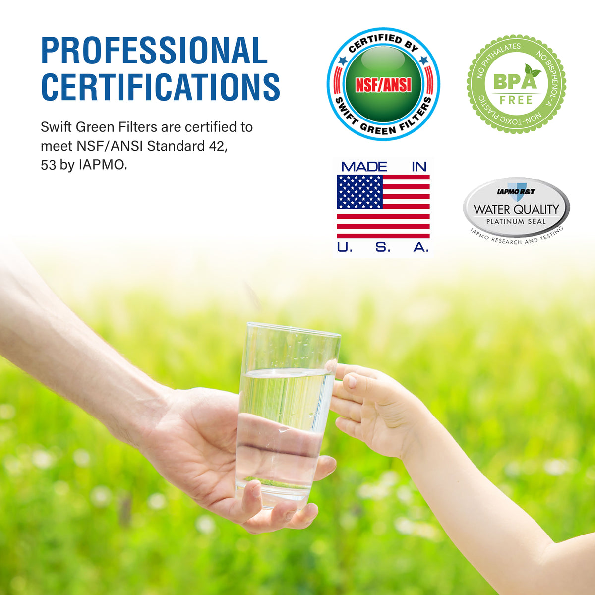 Amana WF-30, EcoAqua EFF-6021A & Kenmore 46-9014 Compatible VOC Refrigerator Water Filter