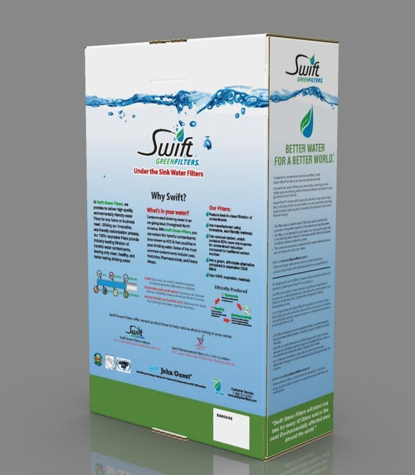 Swift Green Filters SGF3-17MAX-Rx-2– Multi-Stage Under Sink Water Filter System | High Capacity, Eco-Friendly, Direct Connect | Made in USA