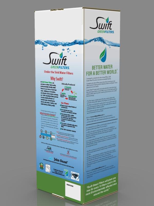 Swift Green Filters SGF3-17MAX-Rx– Multi-Stage Under Sink Water Filter System | High Capacity, Eco-Friendly, Direct Connect | Made in USA
