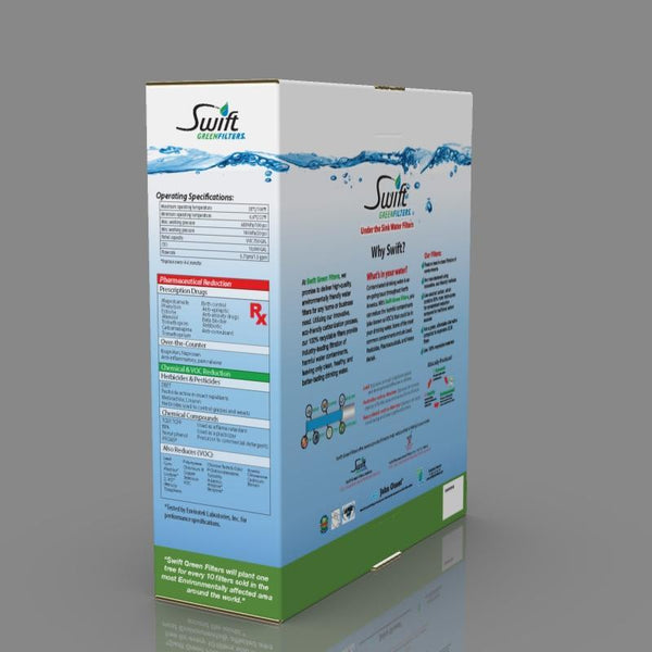 Swift Green Filters SGF3-17MAX-Rx-3– Multi-Stage Under Sink Water Filter System | High Capacity, Eco-Friendly, Direct Connect | Made in USA