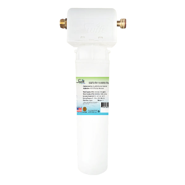 Swift Green Filters SGF3-RV17-MAX-RX– Multi-Stage Under Sink Water Filter System | High Capacity, Eco-Friendly, Direct Connect | Made in USA