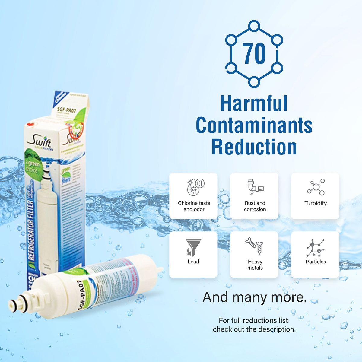 Swift Green Filter SGF-PA07 VOC Removal Refrigerator Water Filter