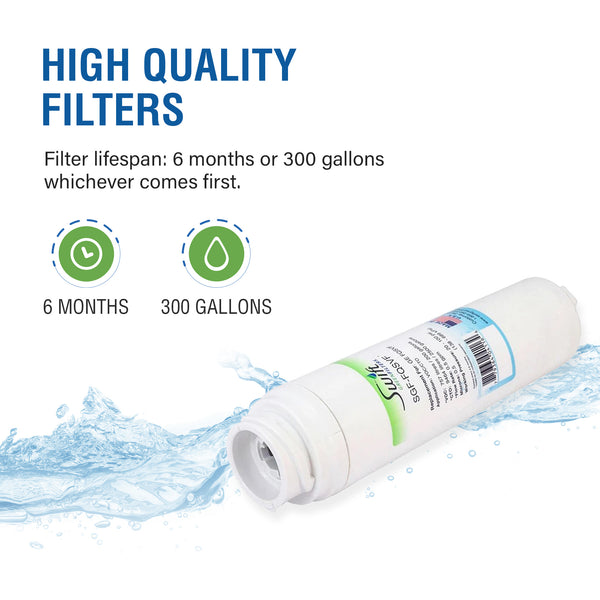 GE FQSVF Refrigerator Water Filter Replacement SGF-FQSVF by Swift Green Filters