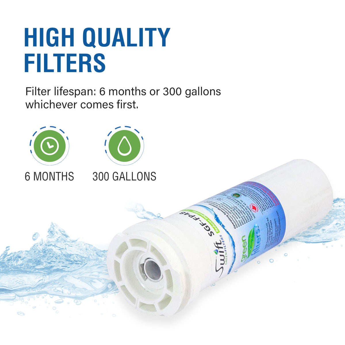 Fisher&Paykel 836848 & WF296 Compatible VOC Refrigerator Water Filter