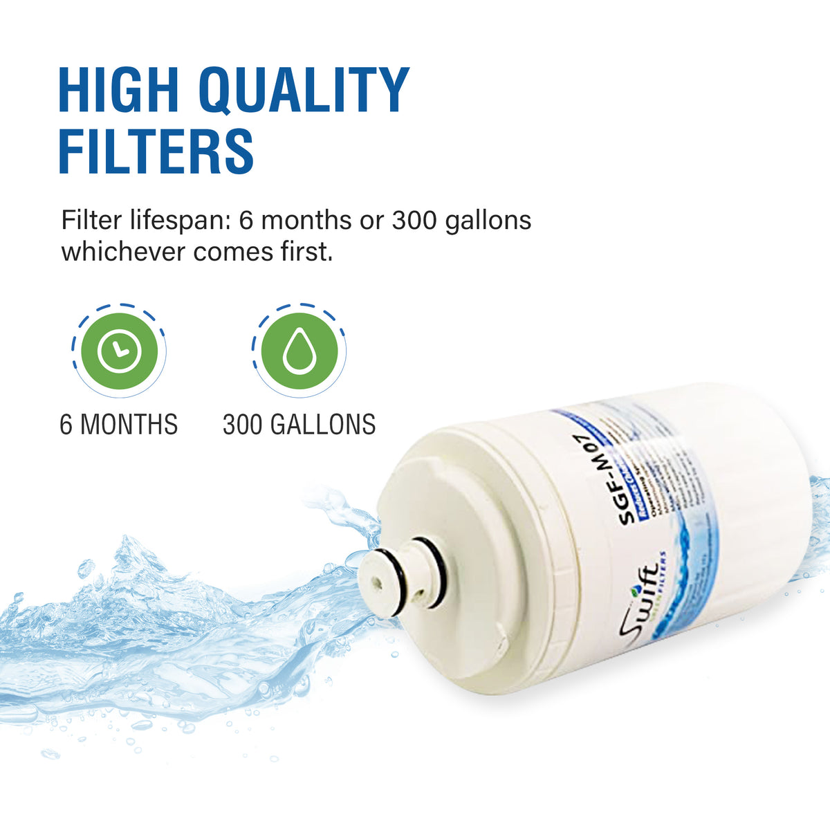 Everydrop EDR7D1 (Filter 7) & Maytag UKF7002/3 Compatible VOC Refrigerator Water Filter