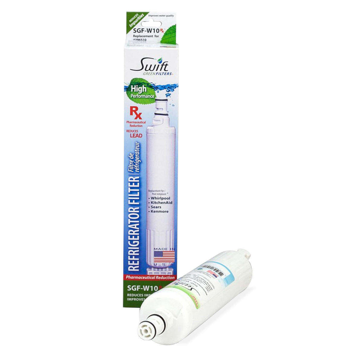 EveryDrop EDR6D1, Whirlpool 4396701/6701 & Kenmore 46-9915 Compatible Pharmaceutical Refrigerator Water Filter